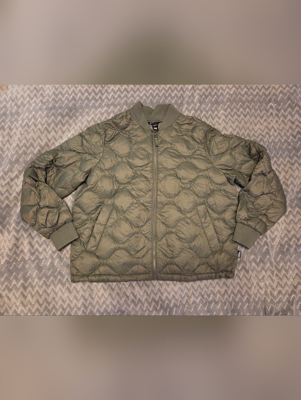 Eddie Bauer Green Down Puffer Jacket